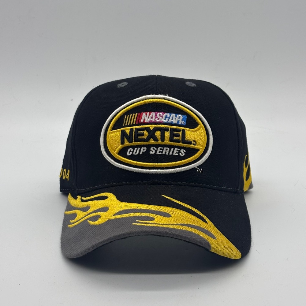 Vintage 2004 NASCAR Nextel Cup Series Checkered Flag Sports Flame Racing Hat